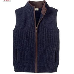 L.L. Bean Waterfowl Bean Sweater Vest NWT